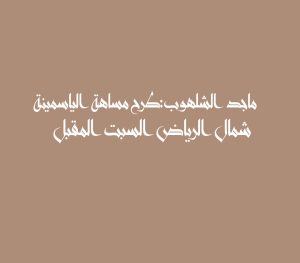 ماجد الشلهوب:طرح مساهة الياسمينة شمال الرياض السبت المقبل